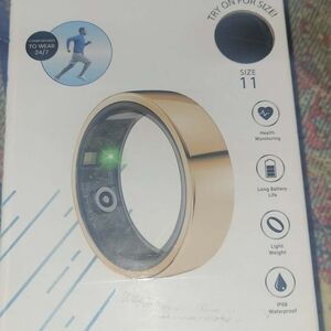 Brookstone Gold Smart Ring - Advanced Wearable Tech